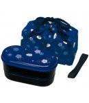 Japanese Bento Lunch Box Designer Set Slim Red Rabbit