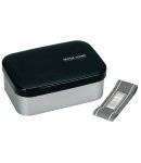 1.1L Aluminum Bento Lunch Box with Divider Black
