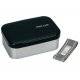 1.1L Aluminum Bento Lunch Box with Divider Black