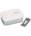 1.1L Aluminum Bento Lunch Box with Divider White