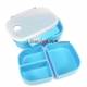 3 Sections Vacuum Bento Lunch Box 800ml Blue