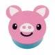 Japanese Small Bento Box Snack Pig