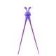 Japanese Assisted Chopsticks Purple Silicone Rabbit