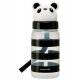 Kids Water Bottle 350ml Die Cut Panda  Lid