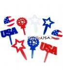 Food Decorating Pick and Ring Independent Day Star Firework