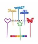 Food Decorating Pick Long Pix Stix Assorted