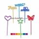 Food Decorating Pick Long Pix Stix Skewer Assorted