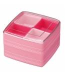 Square Bento Lunch Box Food Storage Removable 4 Compartments