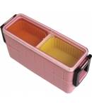 Section Bento Box Lunch Box Set Slim with Silicone Cups