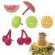 Food Decorating Pick Cherry Watermelon Lime Pineapple
