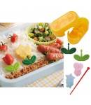 Japanese Bento Deco Food Pick with Weiner Ham Cutter Set
