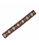 Japanese Bento Box Elastic Belt Bento Strap Brown Flower