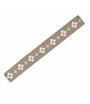 Japanese Bento Box Elastic Belt Bento Strap Light Brown Flower