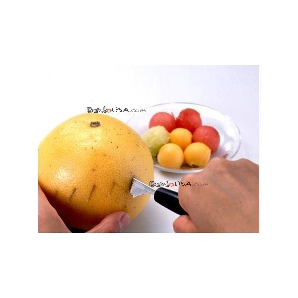 Decorative fruit Carving Knife and Scoop Large
