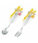 Japanese Bento Accessories Stainless Steel Dessert Fork and Spoon set