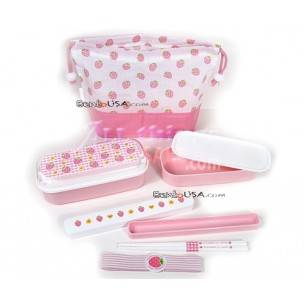 Authentic Japanese Bento Box Lunch Box Set Strawberry Authentic Japanese Bento Box Lunch Box Set Strawberry