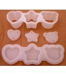 Japanese Bento Rice Mold HEART STAR BEAR