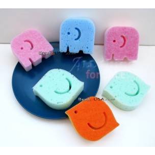 Japanese Kitchen Cute Sponge Set of 6 Japanese Kitchen Cute Sponge Set of 6