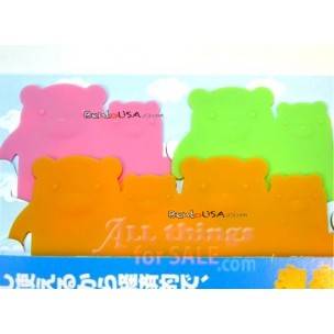 Silicone Bento Food Separator Sheet Reusable Bear