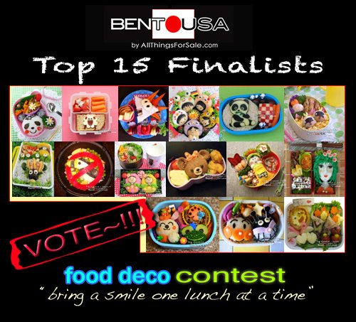 15 Top finalists of Food Deco Bento Contest