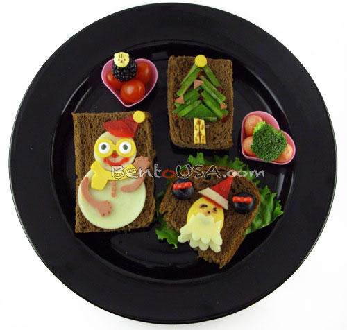 Christmas Santa Sandwich Bento