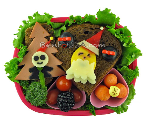 Christmas Santa Sandwich Bento