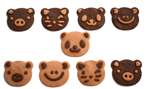 Panda Frog Cat and Pig Cookies for Party