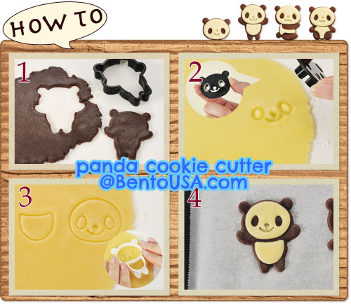 Panda cookie cutter