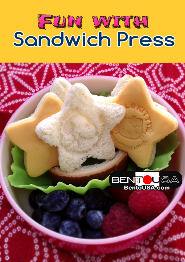 Kids School Lunch - Hello Kitty and Snoopy Sandwich