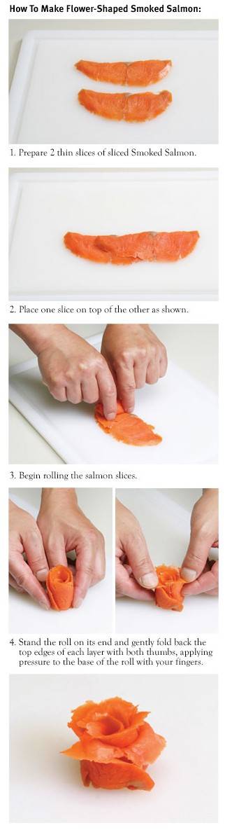 How to make Flower Shape Salmon