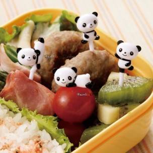 Japanese Bento Accessory Food Pick Panda 3D food picks 8 pcs