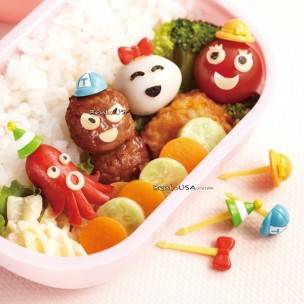 Japanese Bento Accessory Food Pick Hat 3D food picks 8 pcs
