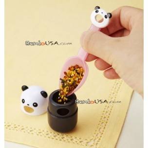Japanese Bento Accessories Spice Container Furikake Panda with Spoon