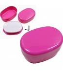 pink oval bento box