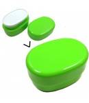 green oval bento box