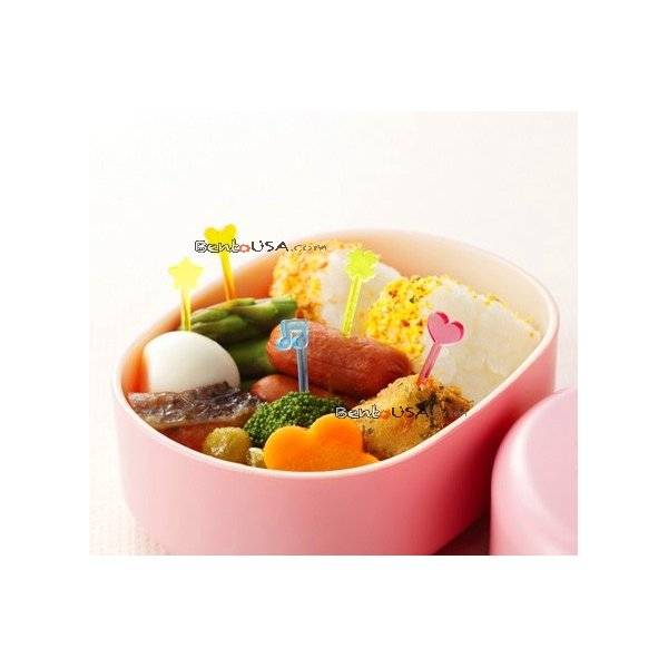 Japanese Bento Cute Food Pick 50 pcs - Clear slim long