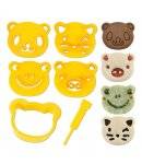 CuteZcute Bento Sandwich Cutter and Pastry Stamp Kit 