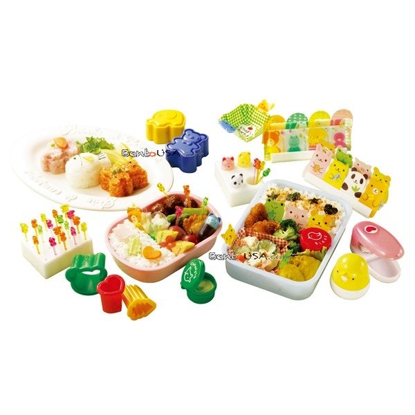 Bento Lunch Decoration Accessories Value Set and Case for Bento Beginner 