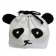 Japanese Bento Lunch Drawstring Bag with Ears - Panda