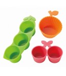 Microwavable Bento Silicone Food Cup 3 Deluxe
