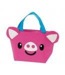 pink pig lunch bag
