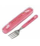 Pink Pig Fork with Case