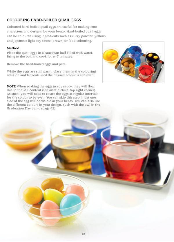 Bento Beginner Tip - How-To Color Eggs for Bento Box (Kawaii Bento Book)